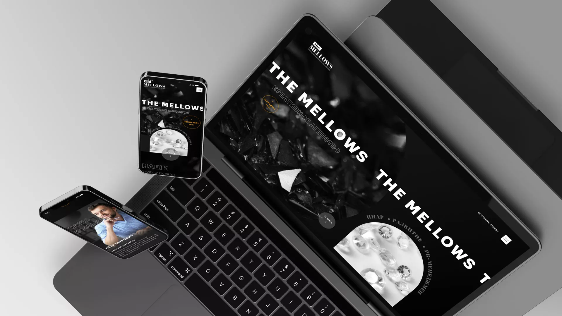 Разработка сайта креативного агентства «The Mellows» в Родниках