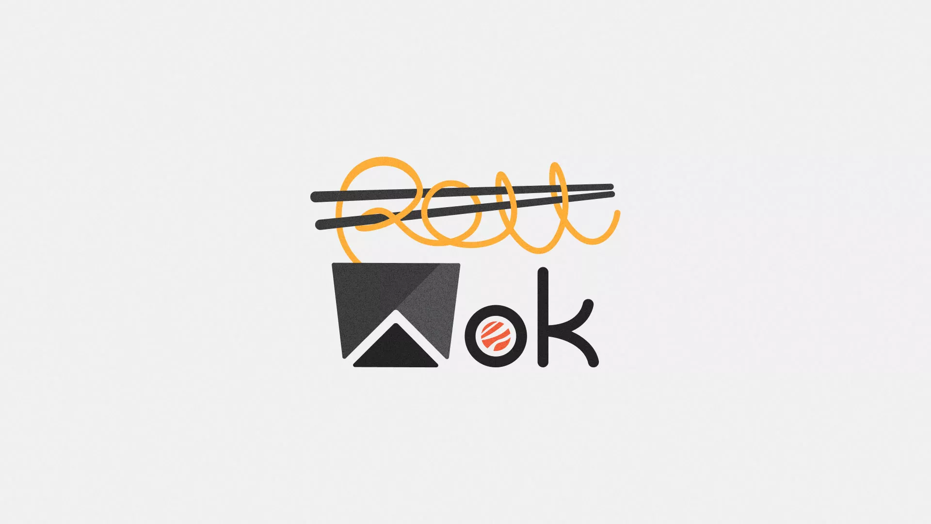 Разработка логотипа в Родниках для суши-бара «Roll Wok Club» Разработка логотипа в Родниках для суши-бара «Roll Wok Club»